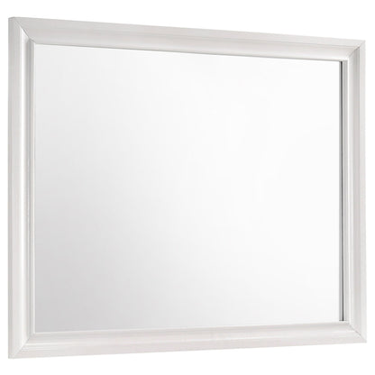 Corbin glittering bedroom mirror frame in silver chrome finish, 4 piece set by HouseOfZazla on Tampa Home & Garden Store