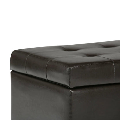 Cosmopolitan Upholstered Storage Ottoman Bench