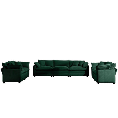 Elegant Sectional Sofa Set with Deep Seats