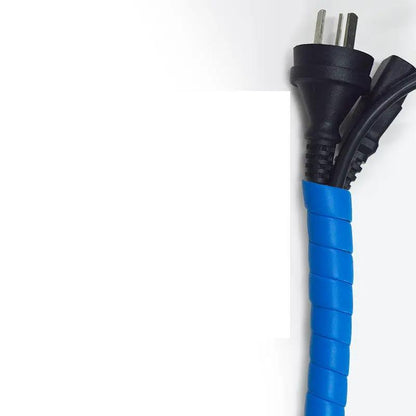 Anti-cat and dog bite cord protector with blue spiral wrap on a power cord FLIPSTYLEZLLC on Tampa Home & Garden Store