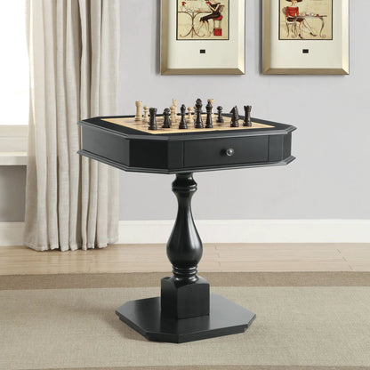 Bishop Reversible Chess Checker Table with Tray