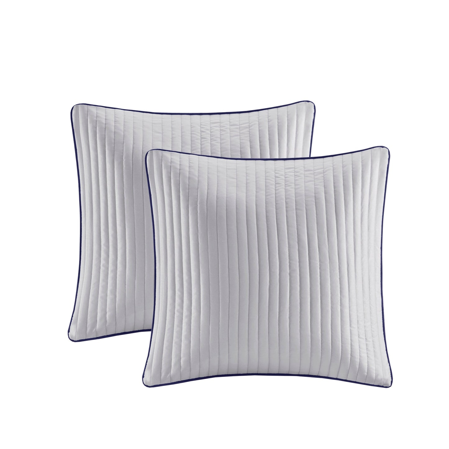 12 Piece Cotton Comforter Set for a Navy Cal King