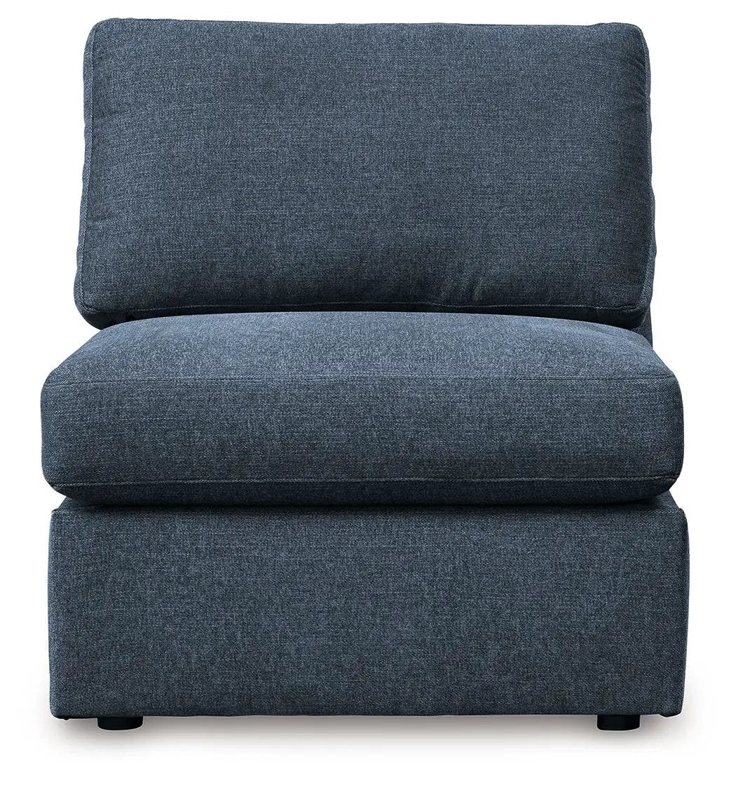 Modmax Sectional Ink blue denim fabric by Unique Piece Furniture stationary seating unit on Tampa Home & Garden Store