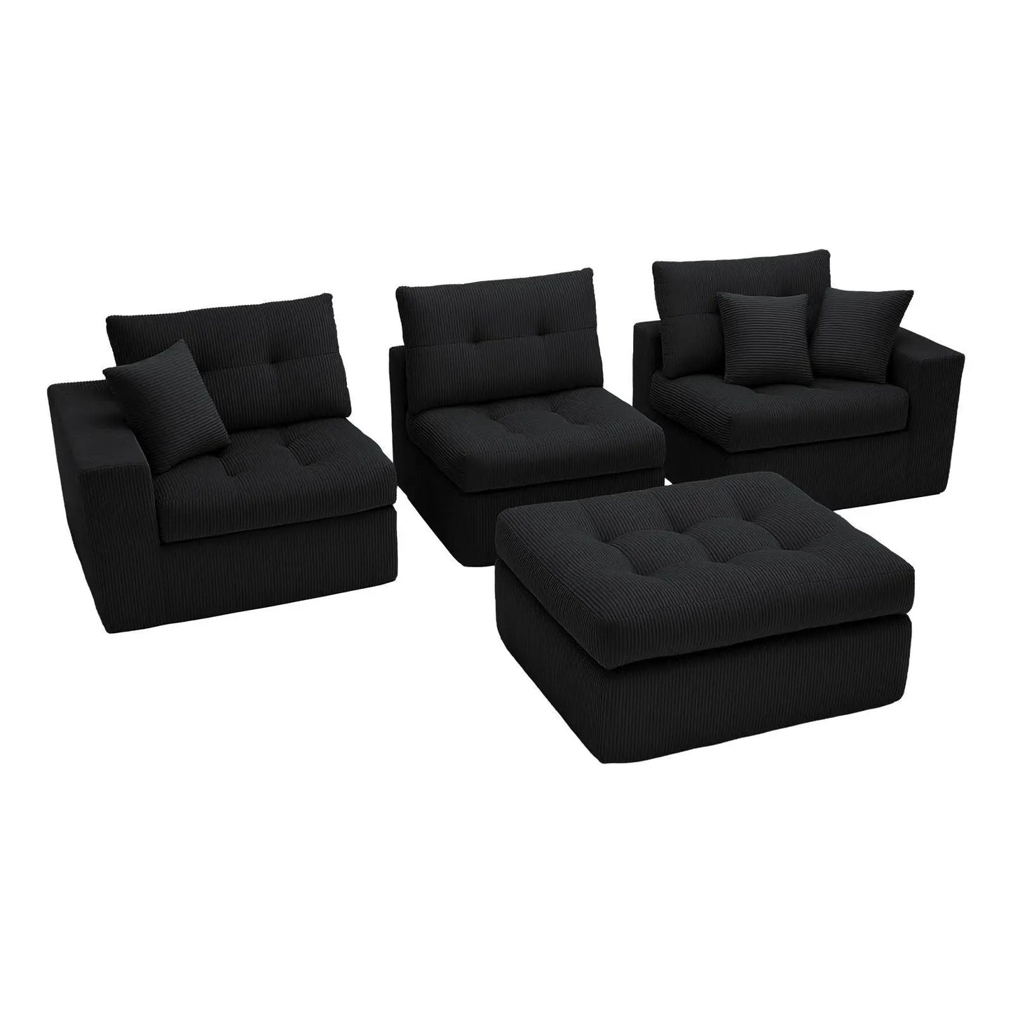 Corner Chaise L-Shaped Sectional Sofa Bed