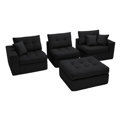 Corner Chaise L-Shaped Sectional Sofa Bed