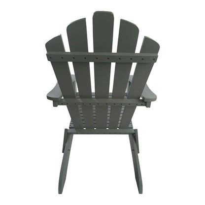 Foldable Outdoor Adirondack Chair Walnut