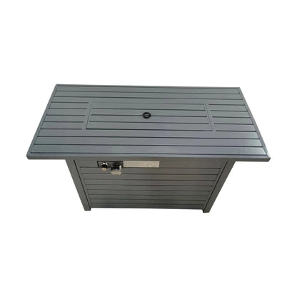 Propane Fire Pit Table With Lid and Fuel Options