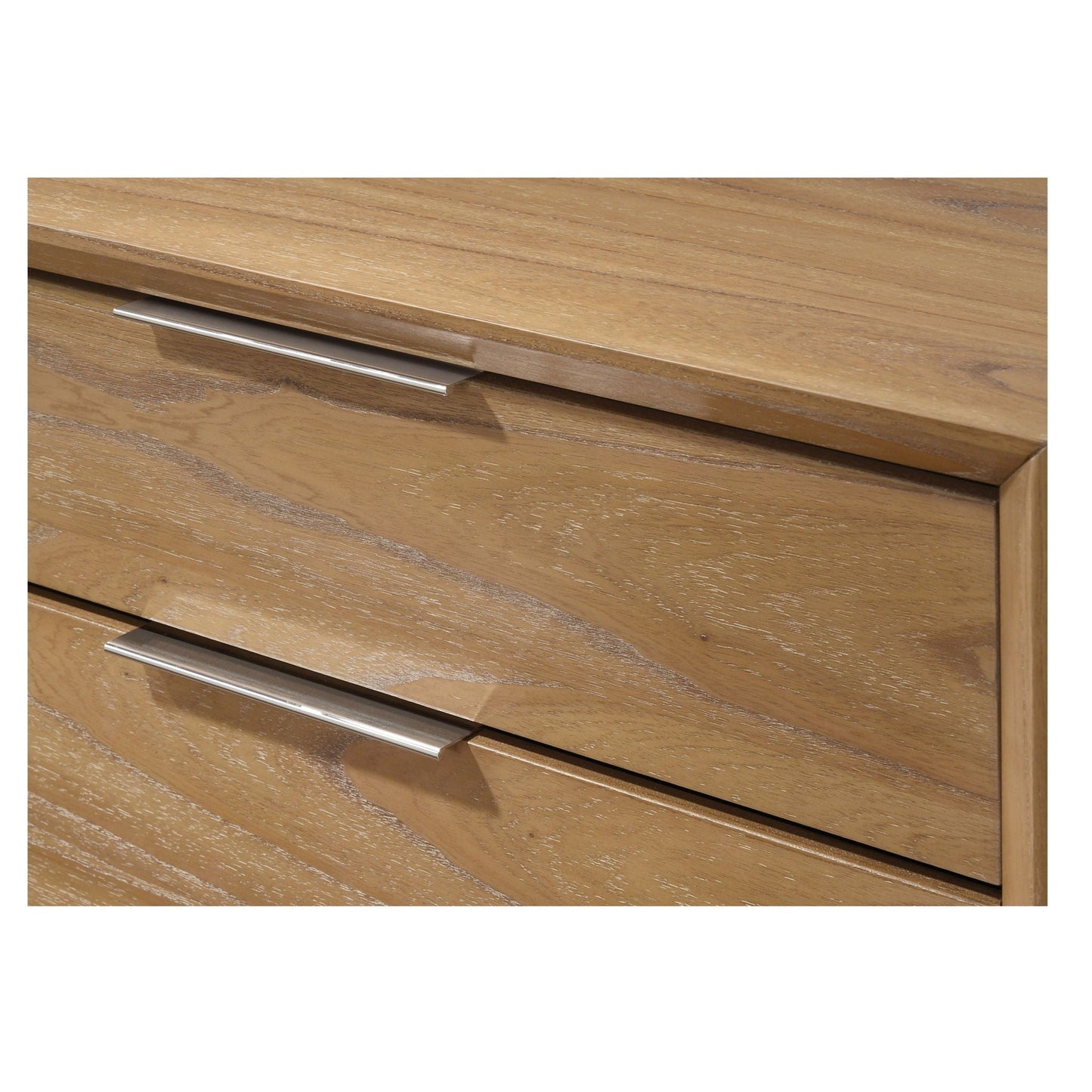Natural Wood 5 Drawer Tall Chest for Bedroom