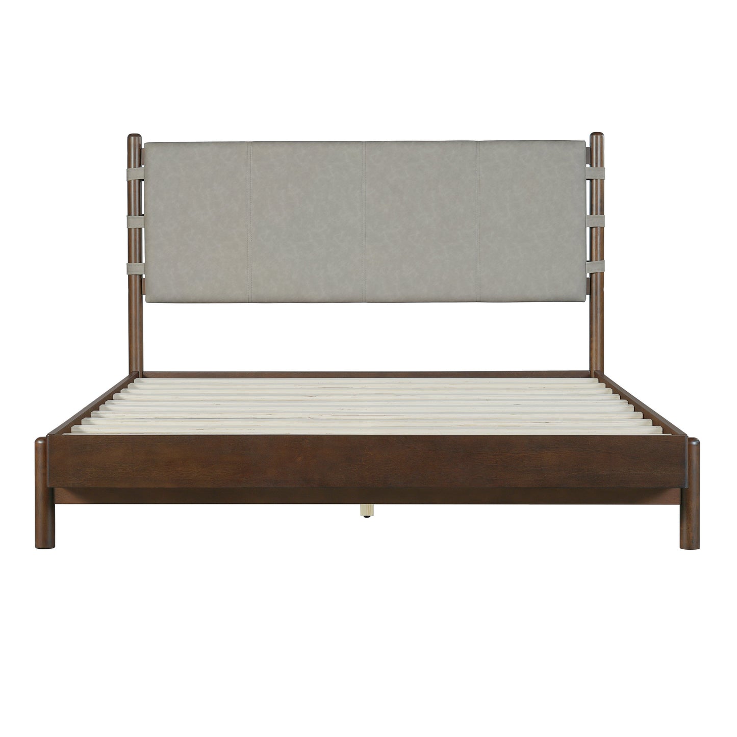 Premium Rubber Wood Platform Bed and Slats