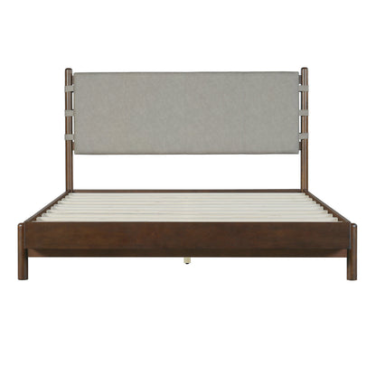 Premium Rubber Wood Platform Bed and Slats