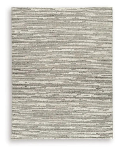 Eljory Gray Abstract Stripe Rug for Living Rooms