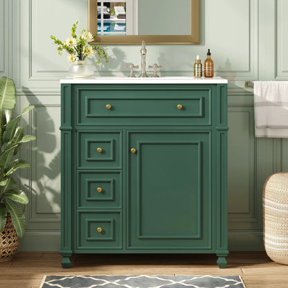 Bathroom Vanity with Sink and Soft Close Doors