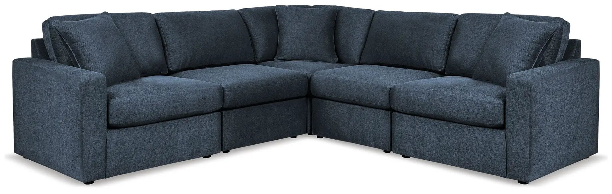 Modmax Sectional Ink by Unique Piece Furniture, L-shaped sofa with deep blue upholstery on Tampa Home & Garden Store