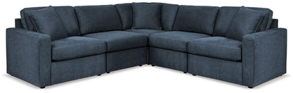 Modmax Sectional Ink by Unique Piece Furniture, L-shaped sofa with deep blue upholstery on Tampa Home & Garden Store