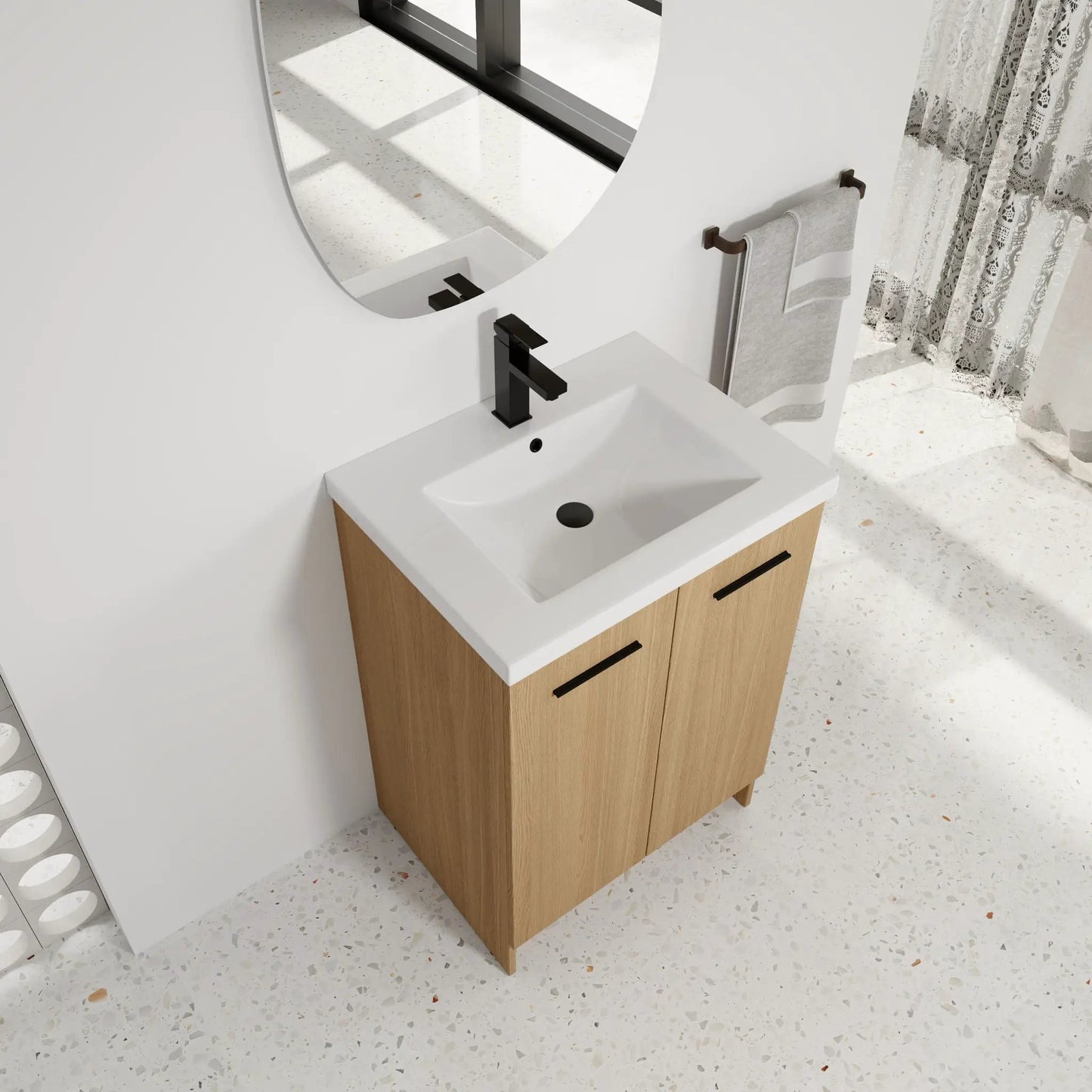 Floating Bathroom Vanity with Sink Wall Mounted