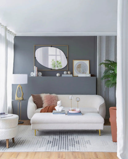 Poppy Mirror With Metal Frame Design Bathroom