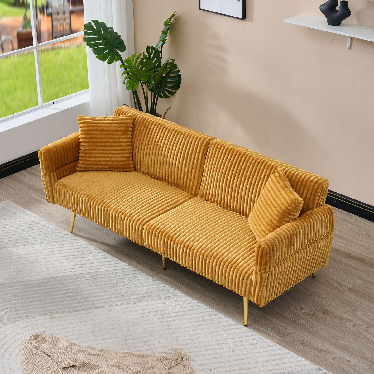 Luxury Foldable Double Sofa and Bed Frame