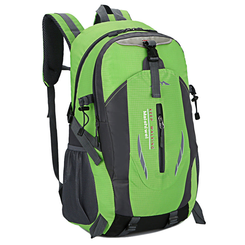 GemGear 36L green hiking backpack waterproof daypack with front zip and mesh pockets on Tampa Home & Garden Store