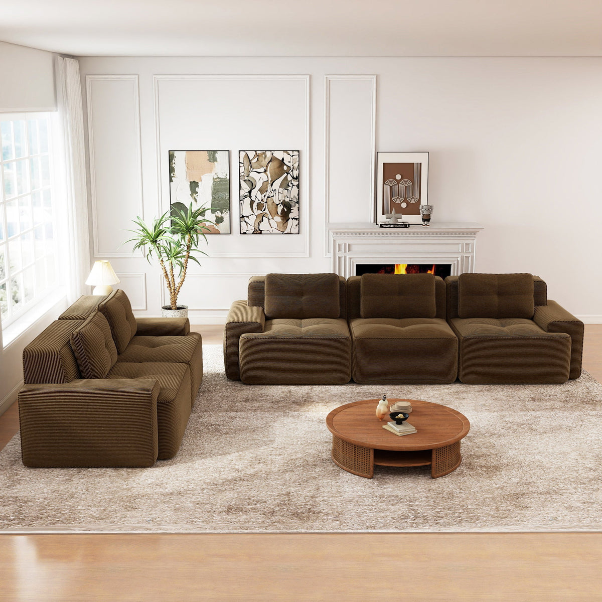 Modern Modular Sofa and Deep Seat Sectional