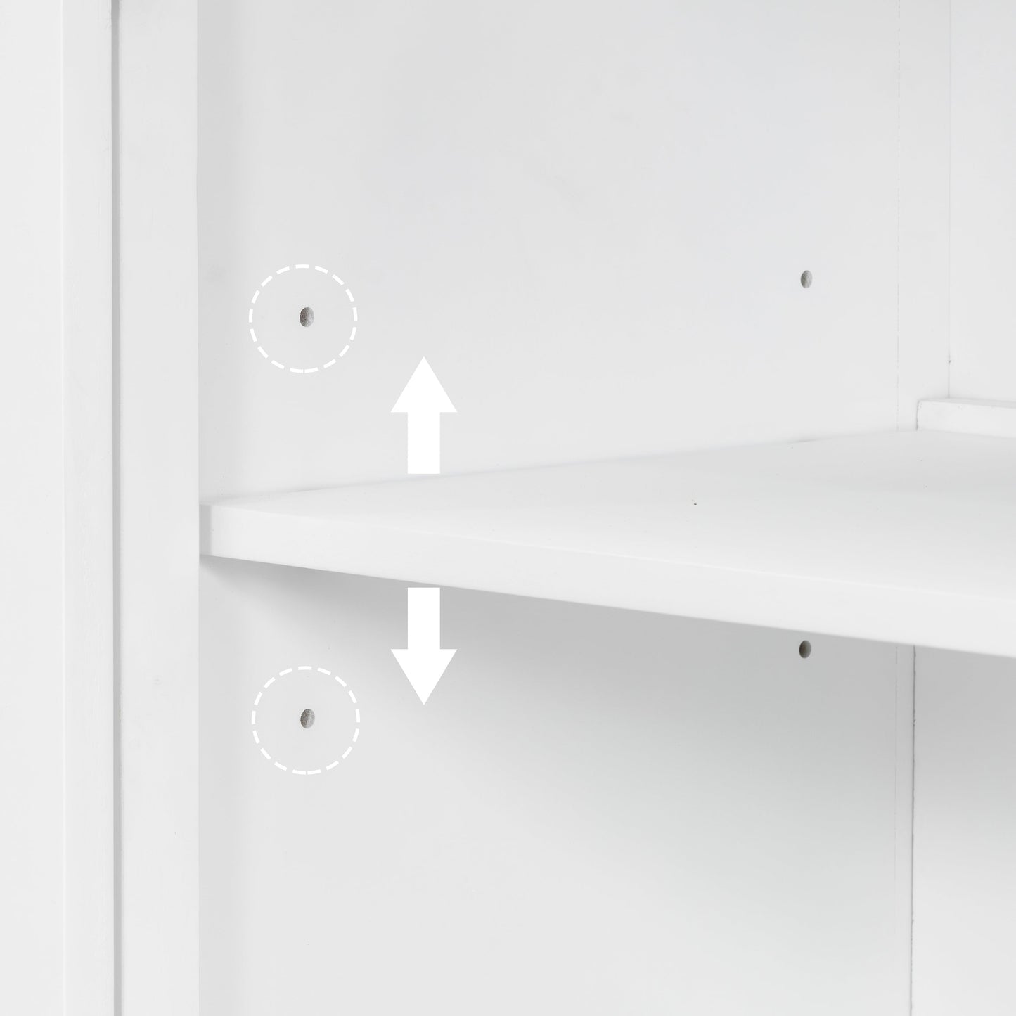 Storage Cabinet 3 Doors white, stylish design, HouseOfZazla Buffets & Sideboards furniture on Tampa Home & Garden Store