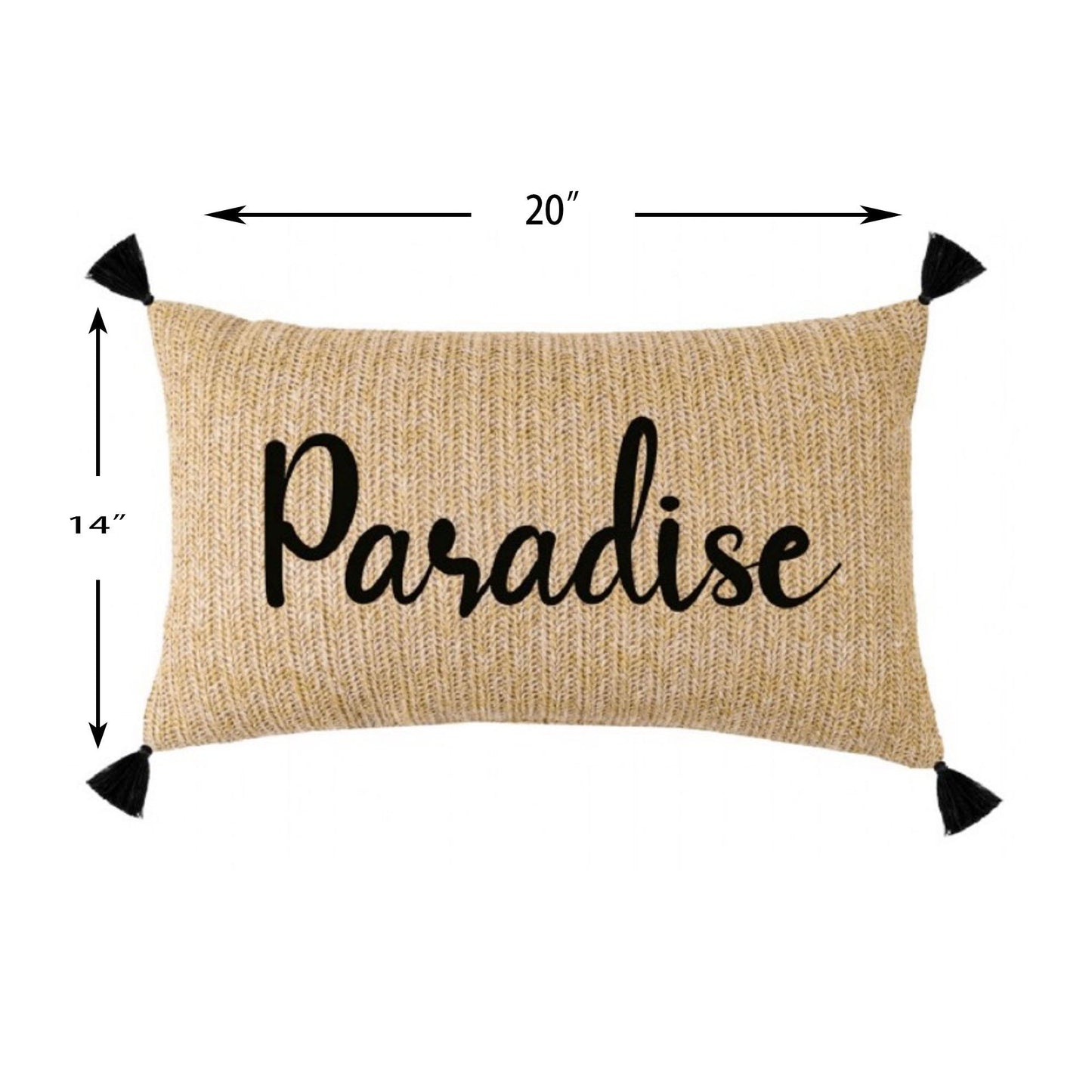 Paradise Outdoor Lumbar Pillow for the Patio