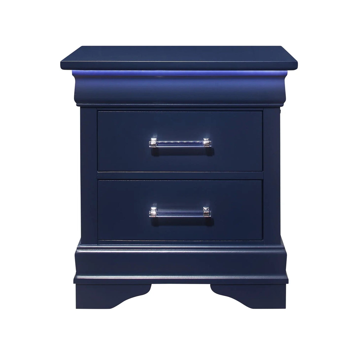 Charlston Elegant Nightstand With LED Lighting