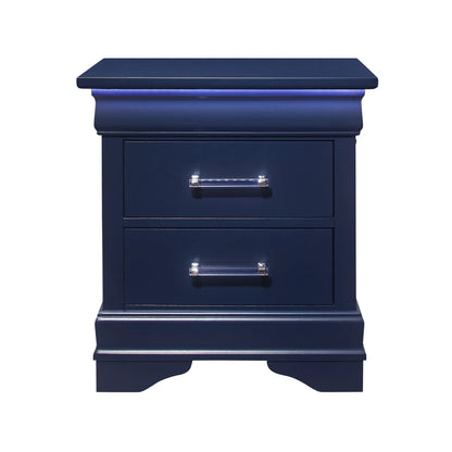 Charlston Elegant Nightstand With LED Lighting
