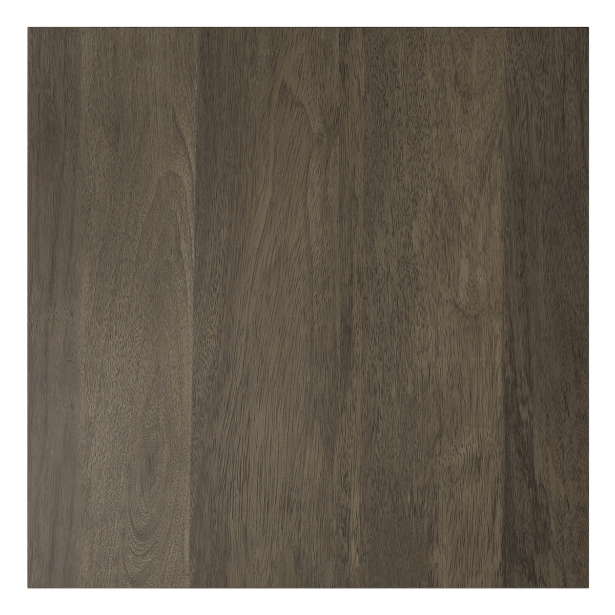 Hexagonal mango wood side table top in dark brown with bold grain on Tampa Home & Garden Store