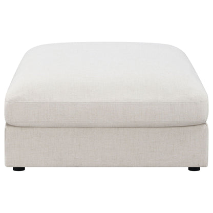 Rhette Upholstered Sectional, 2-Piece Set by HouseOfZazla beige linen fabric with rounded edge on Tampa Home & Garden Store