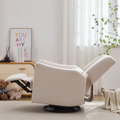 Wide Wingback Swivel Glider And Recliner