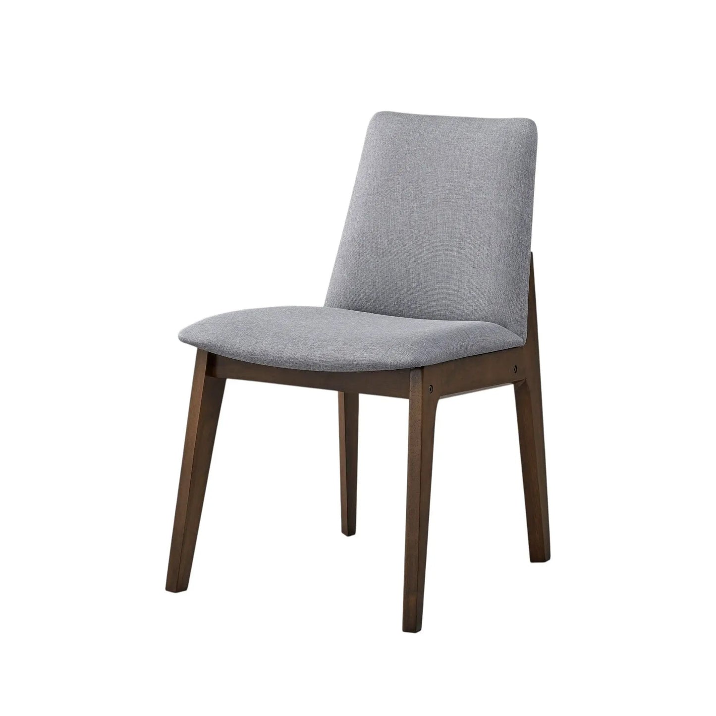 Kaela Side Chair Set of 2 Light Gray Fabric