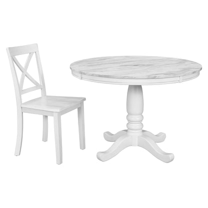 Elegant 5 Pieces Dining Table and 4 Chairs Set