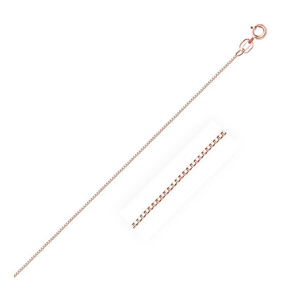 14k rose gold classic box chain necklace 0.6mm from Bids.com on Tampa Home & Garden Store