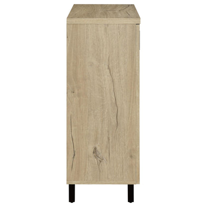 Clackamas 2-Door Storage Cabinet with adjustable shelves, oak, HouseOfZazla accent cabinet on Tampa Home & Garden Store