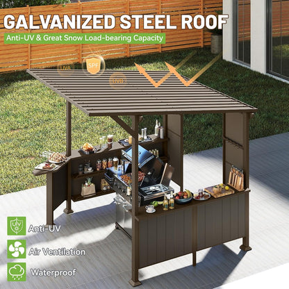 9x10 Hardtop Grill Gazebo and Outdoor BBQ Canopy