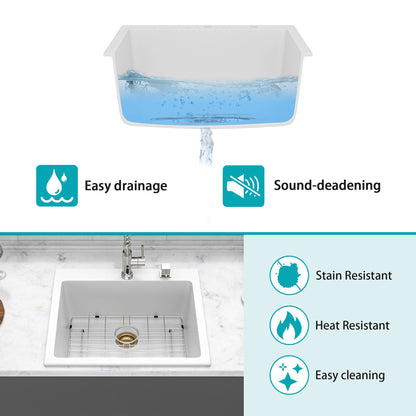 Quartz and Granite Composite Kitchen Sink