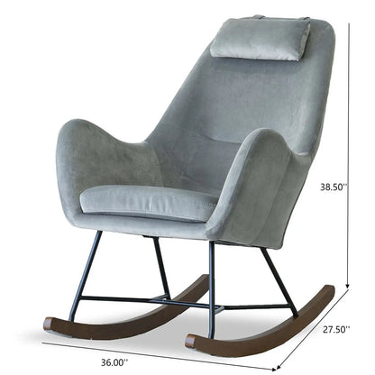 Chel Mid Century Modern Rocking Chair Lounge