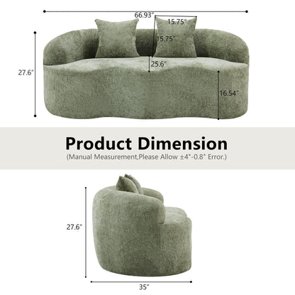 Curved Loveseat Sofa And High Quality Foam
