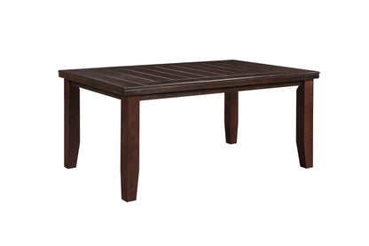 Cherry wood dining table with tapered shaker legs in dark brown finish HouseOfZazla on Tampa Home & Garden Store