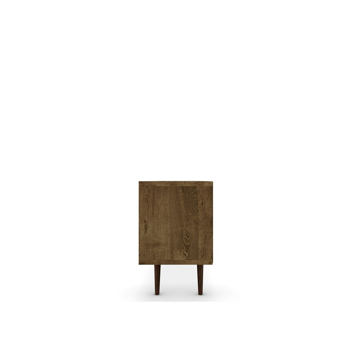 TV stand HouseOfZazla in brown wood veneer with tapered legs on Tampa Home & Garden Store