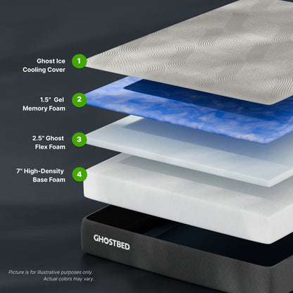11 Inch Cooling Ghostflex Memory Foam And Bed