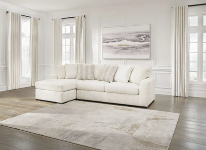 Chessington Sectional by Unique Piece Furniture in cream upholstery with plush cushions on Tampa Home & Garden Store