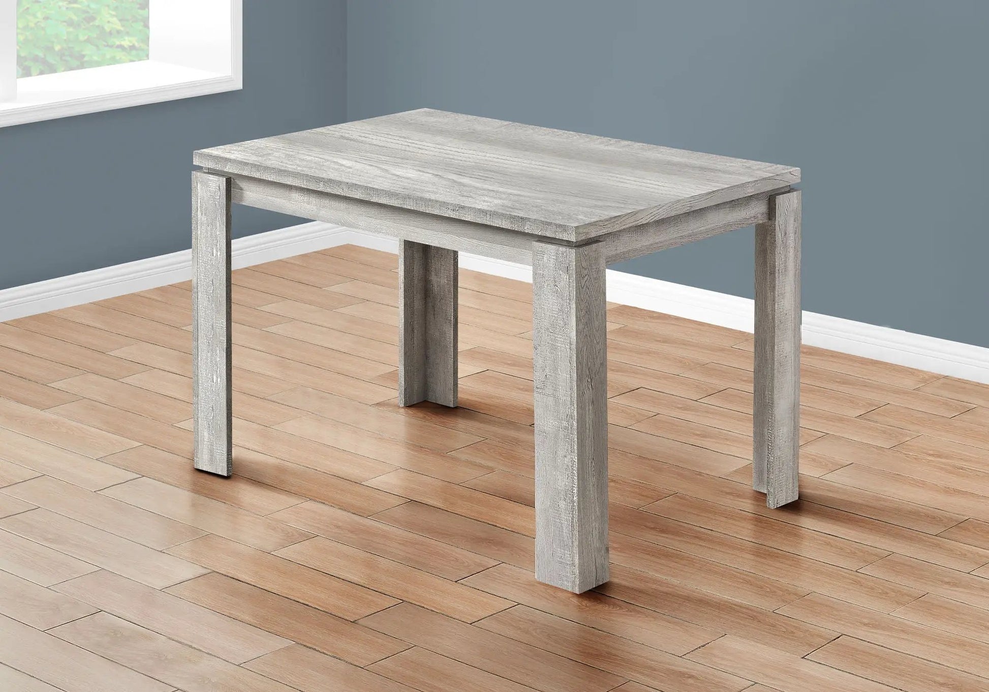 Rectangular small dining table in gray finish Contemporary design Unique Piece Furniture on Tampa Home & Garden Store