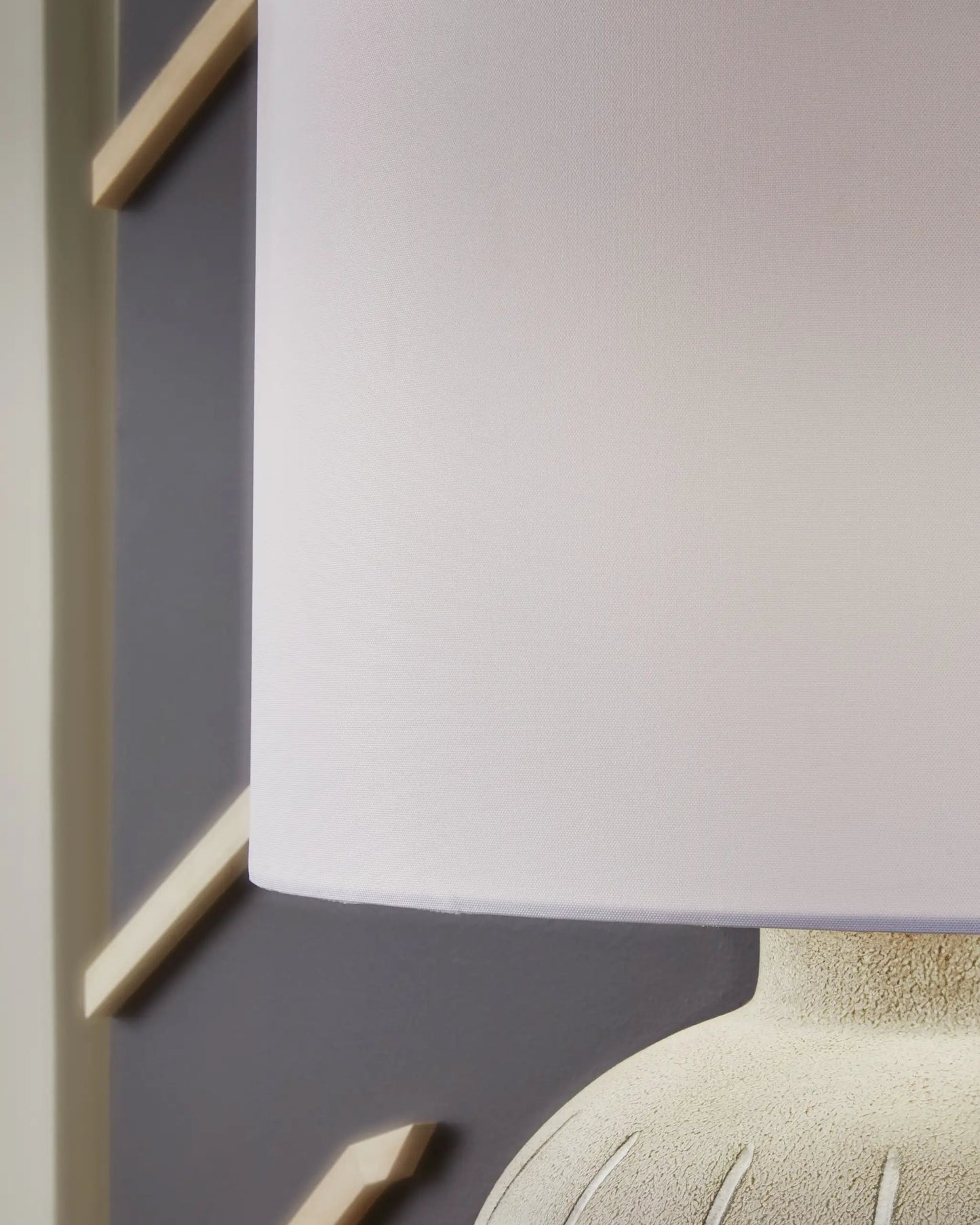 Calbert Poly Table Lamp in Warm Gray Finish
