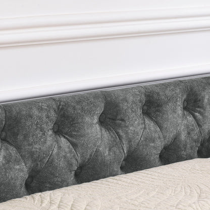 Upholstered Tufted Daybed with Storage Drawers