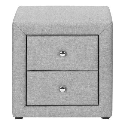 Nightstand With Upholstered Drawer For Bedroom