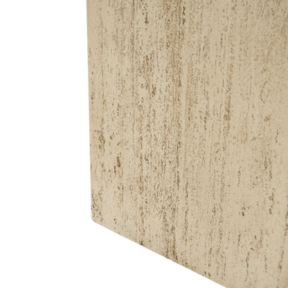 Modern outdoor planter beige textured stone finish with rough surface on Tampa Home & Garden Store