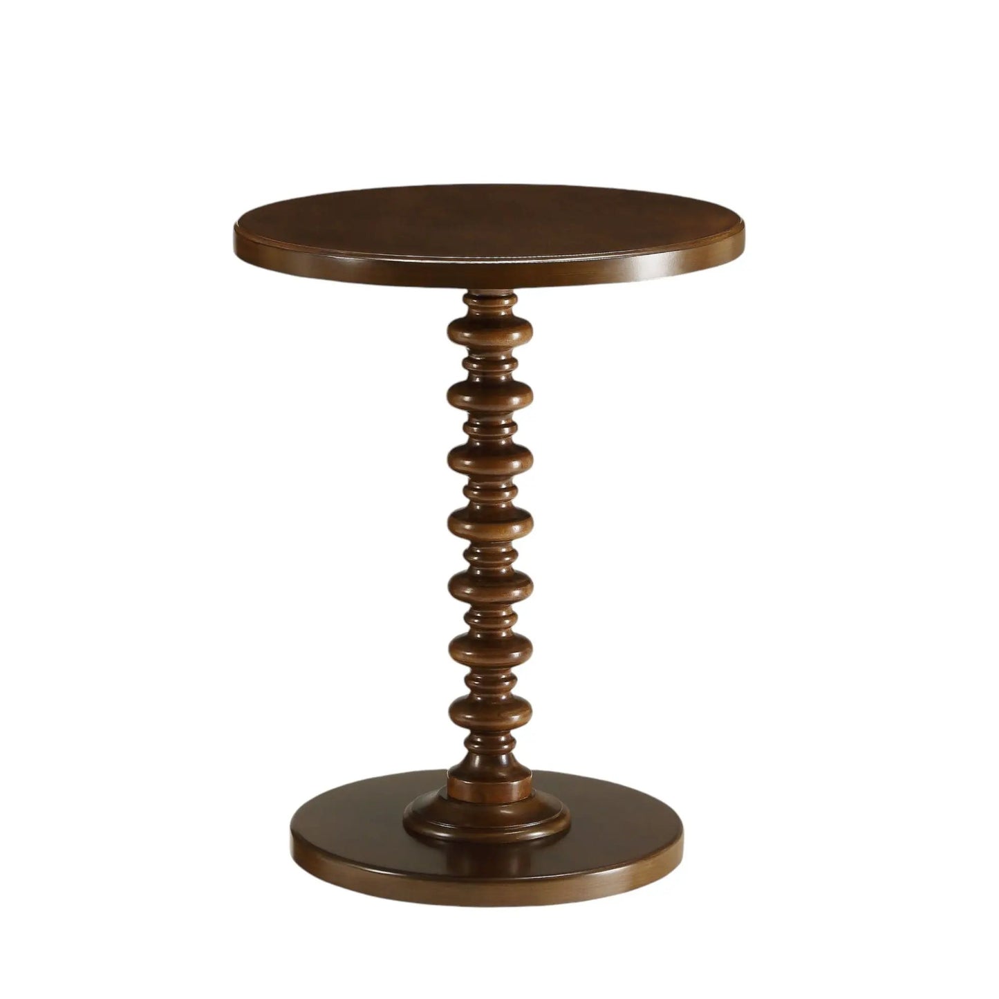Acton Round Accent Table with Pedestal Base
