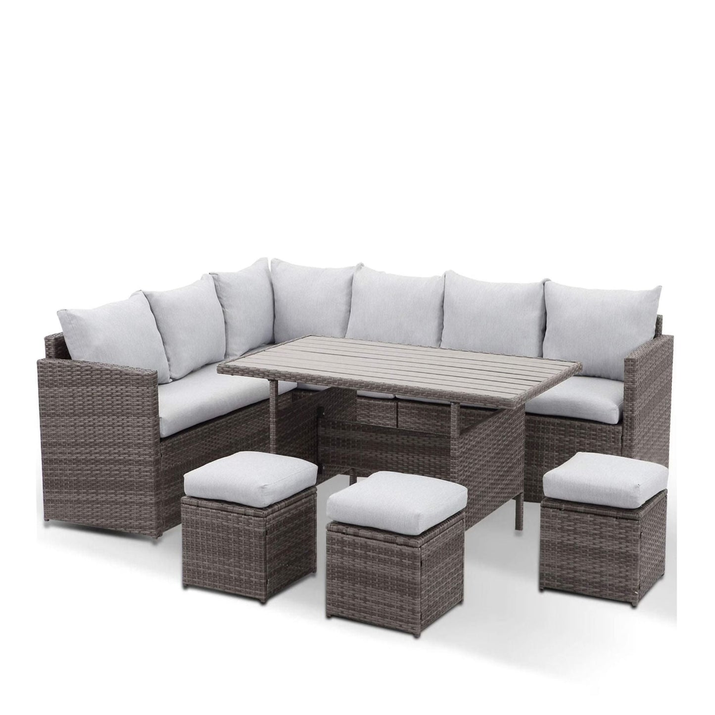 7 Piece Patio Dining Set With Cushions and Table