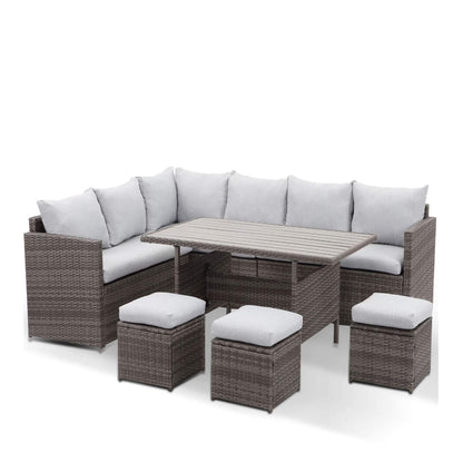 7 Piece Patio Dining Set With Cushions and Table